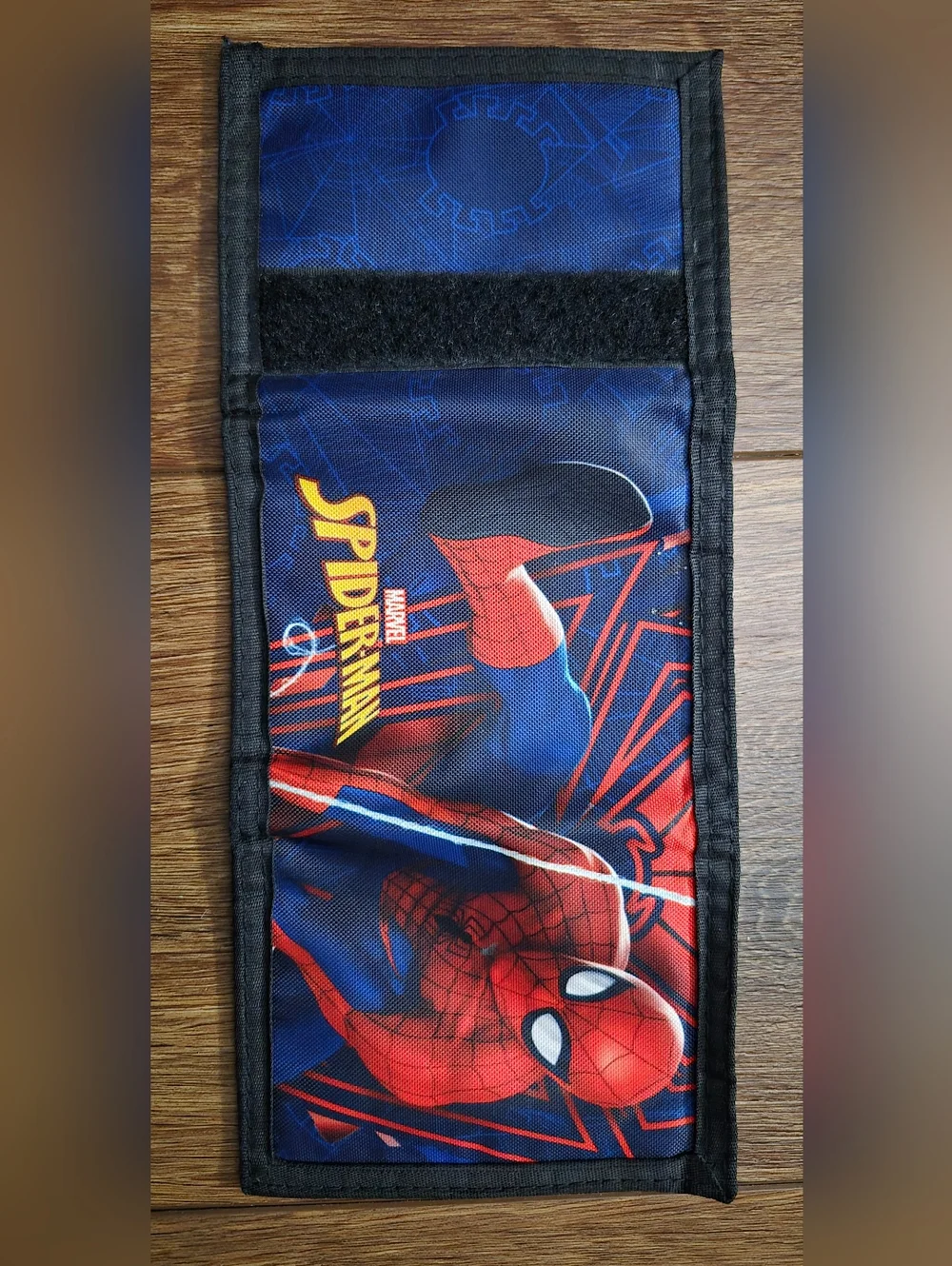 NEW Spiderman Marvel Canvas Tri-fold Velcro Wallet